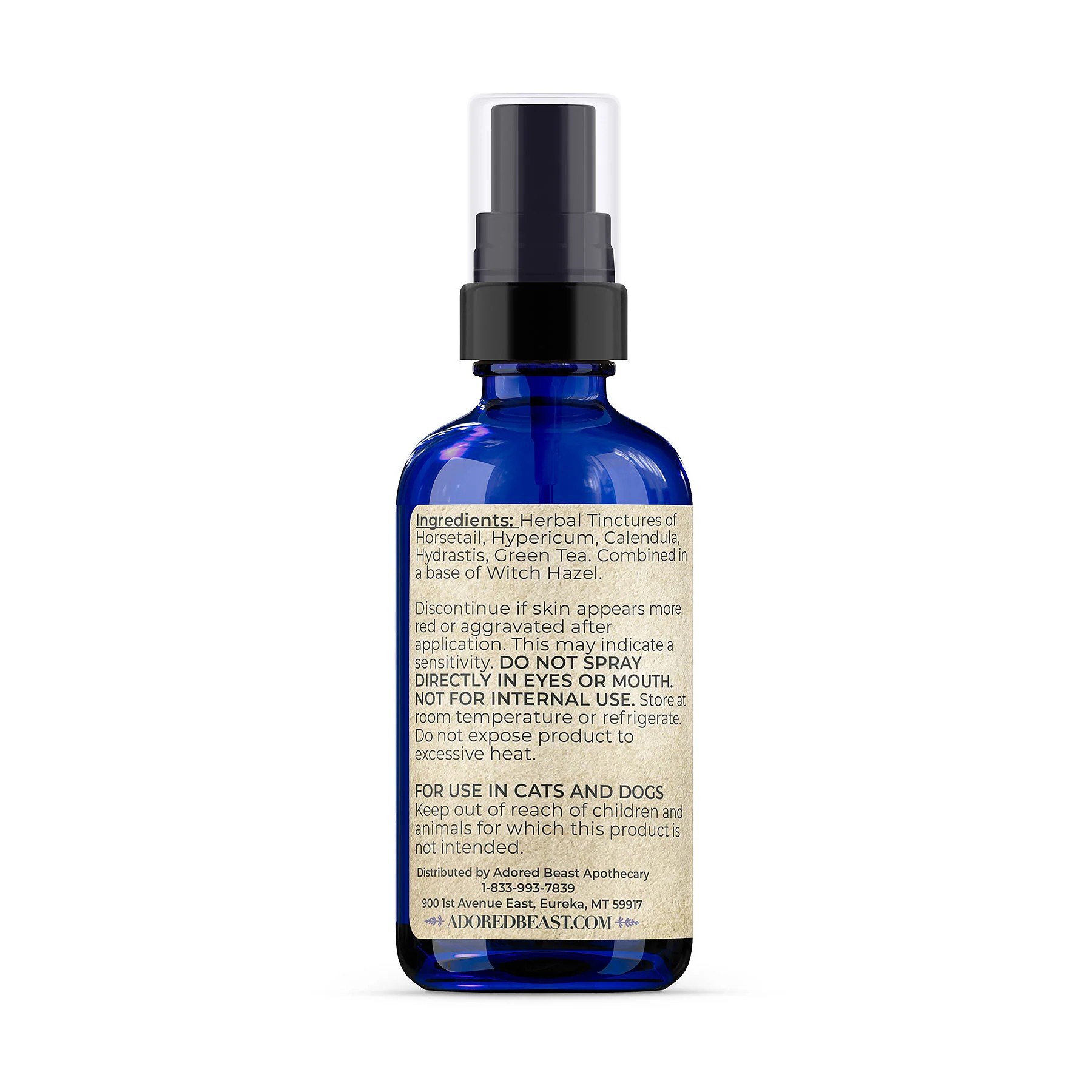 Adored Beast Skin Health Spray (60ml) Wound Hotspot Cuts Scrapes First Aid Support for Dogs and Cats