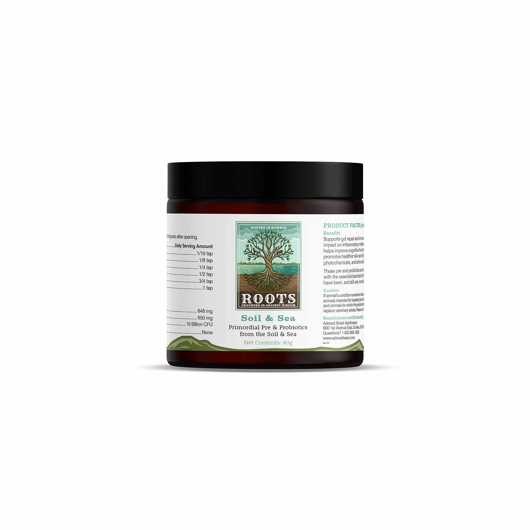 Adored Beast Soil and Sea (40g & 80g) Gut Repair Leaky Gut Mineral Support for Dogs and Cats