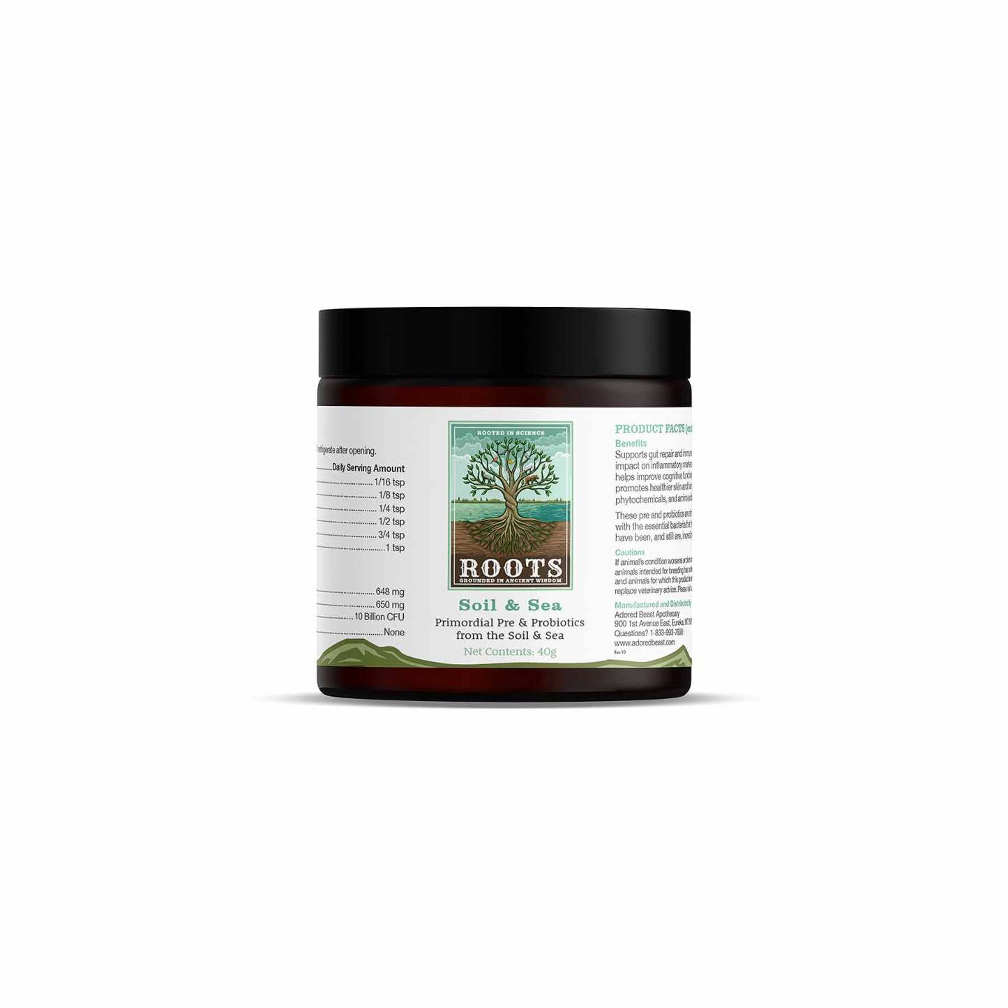 Adored Beast Soil and Sea (40g & 80g) Gut Repair Leaky Gut Mineral Support for Dogs and Cats