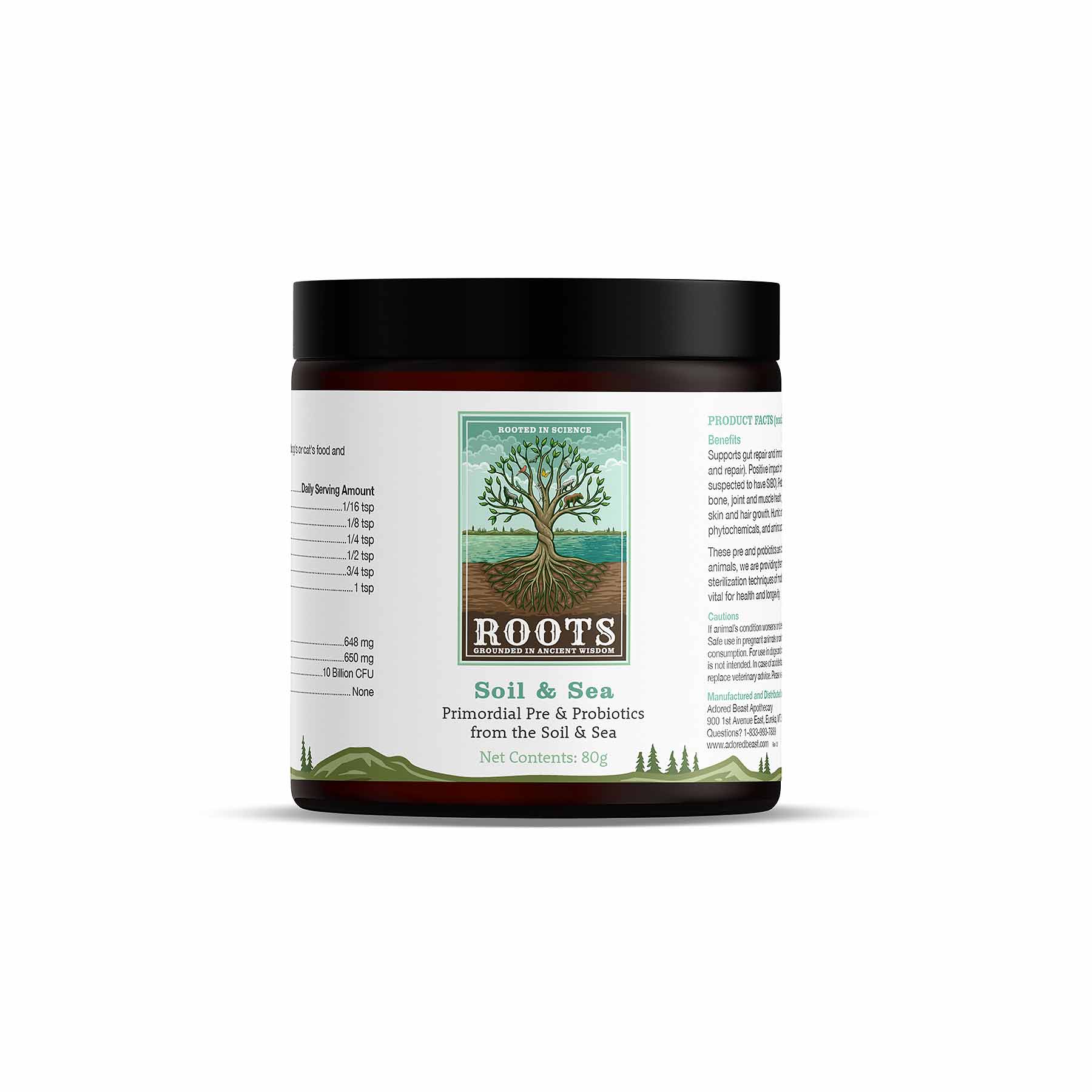 Adored Beast Soil and Sea (40g & 80g) Gut Repair Leaky Gut Mineral Support for Dogs and Cats