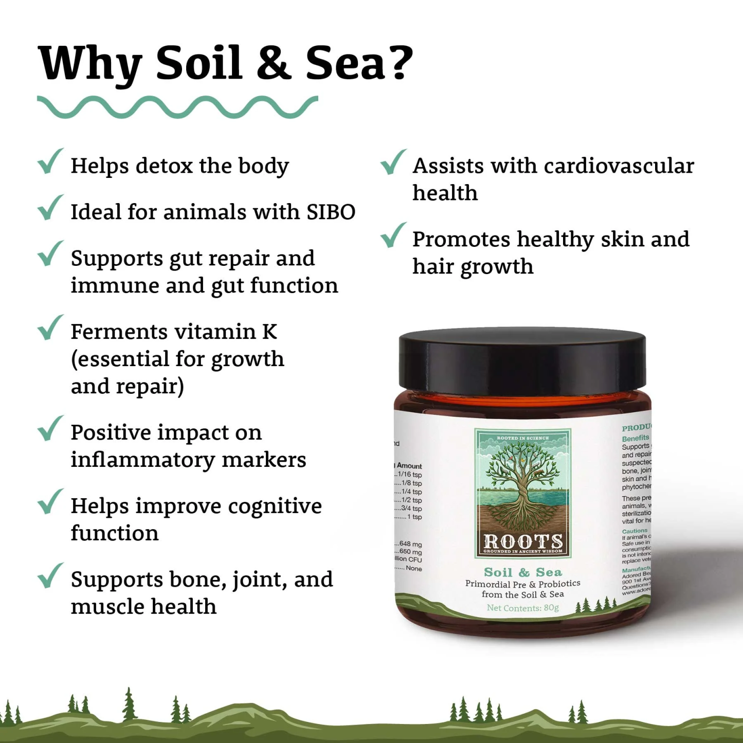 Adored Beast Soil and Sea (40g & 80g) Gut Repair Leaky Gut Mineral Support for Dogs and Cats