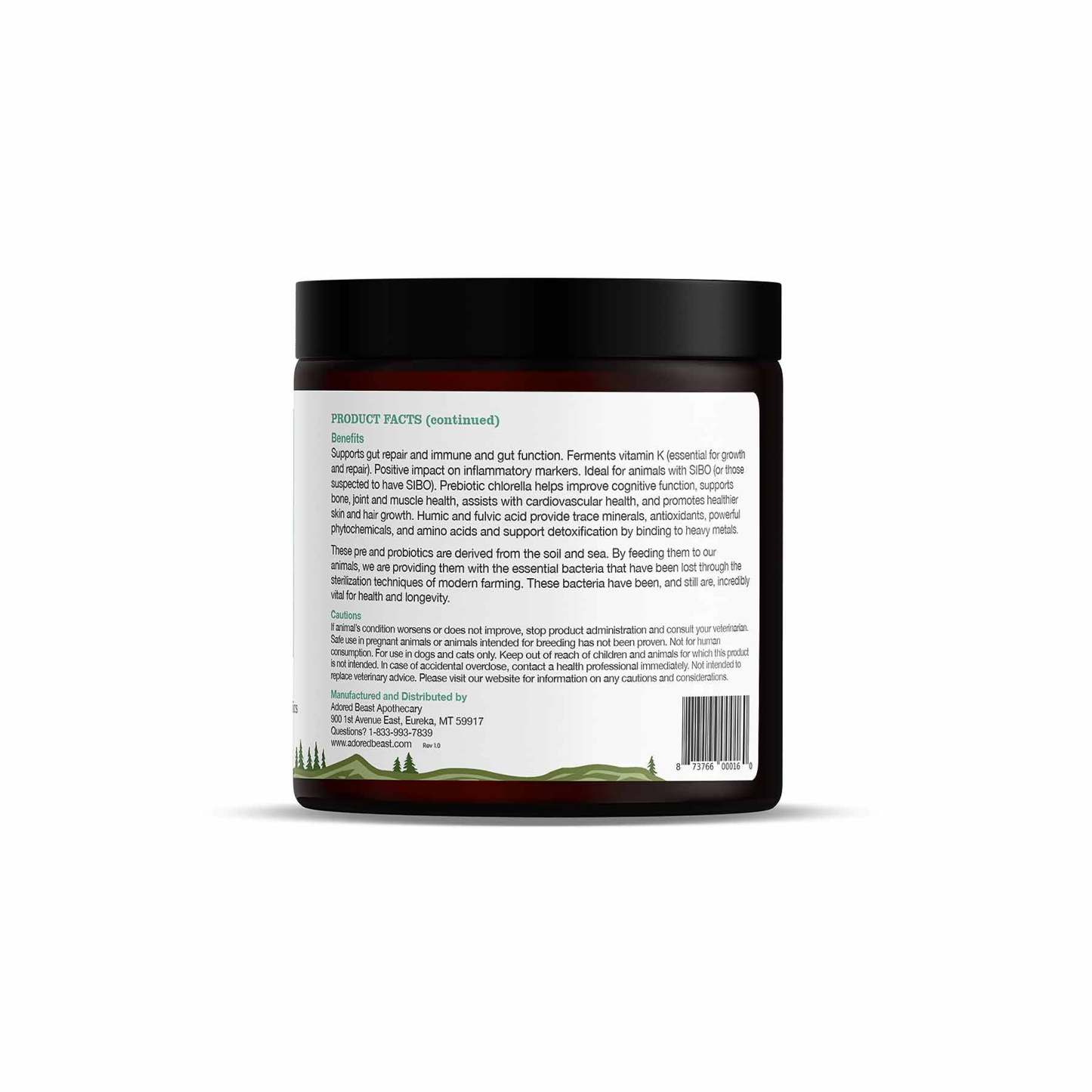 Adored Beast Soil and Sea (40g & 80g) Gut Repair Leaky Gut Mineral Support for Dogs and Cats
