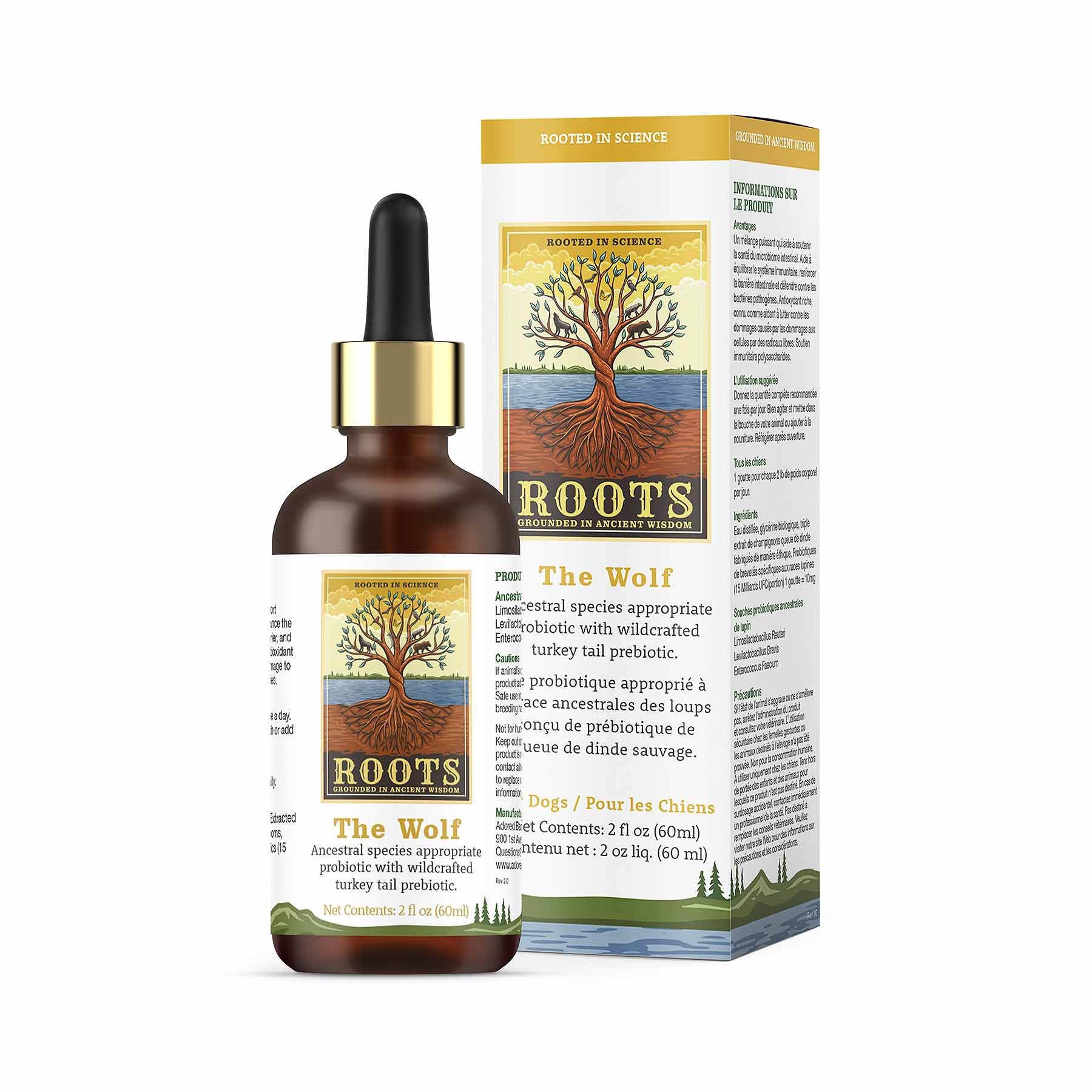 Adored Beast The Wolf (60ml) Species Appropriate Probiotics Prebiotics Gut Immunity Support for Dogs