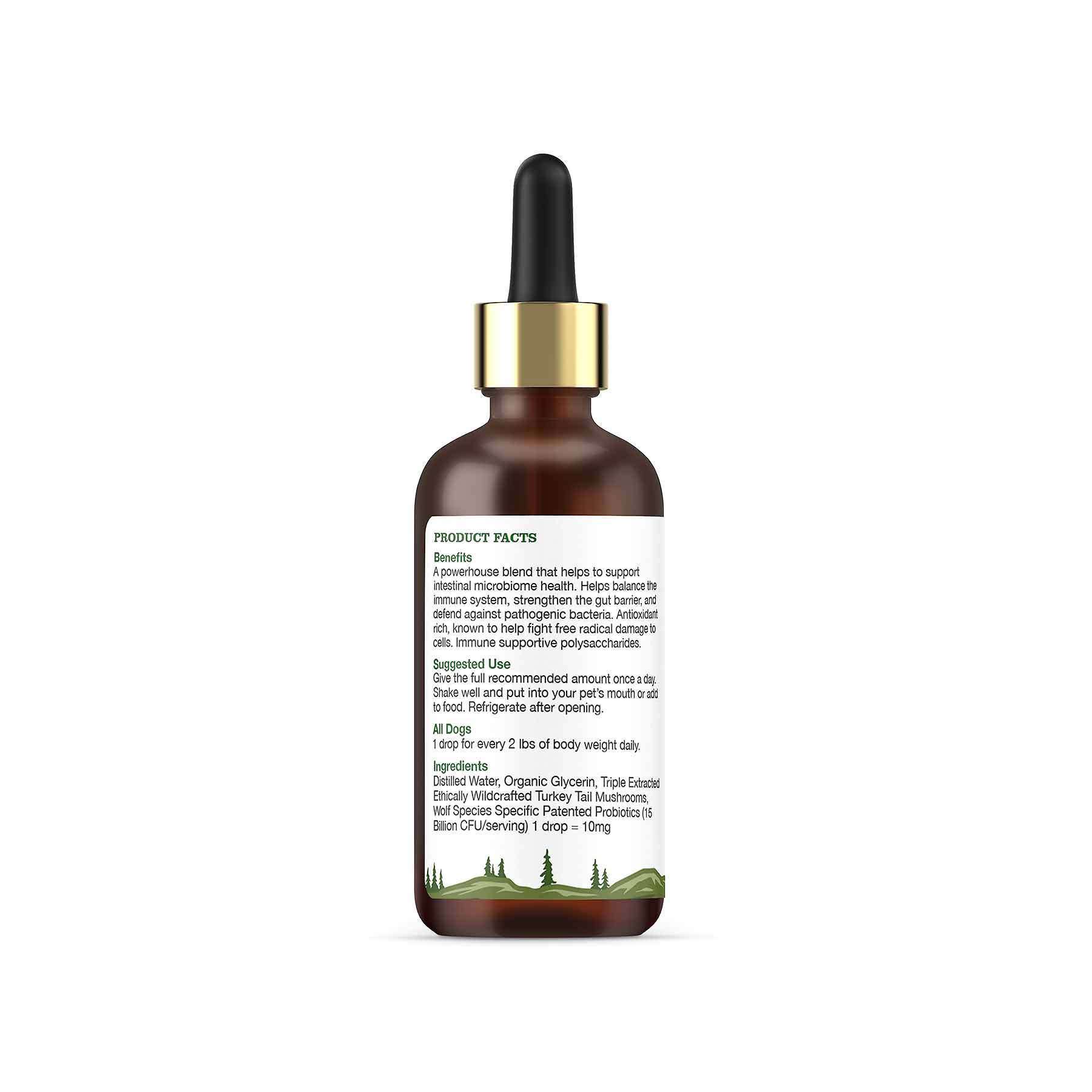 Adored Beast The Wolf (60ml) Species Appropriate Probiotics Prebiotics Gut Immunity Support for Dogs