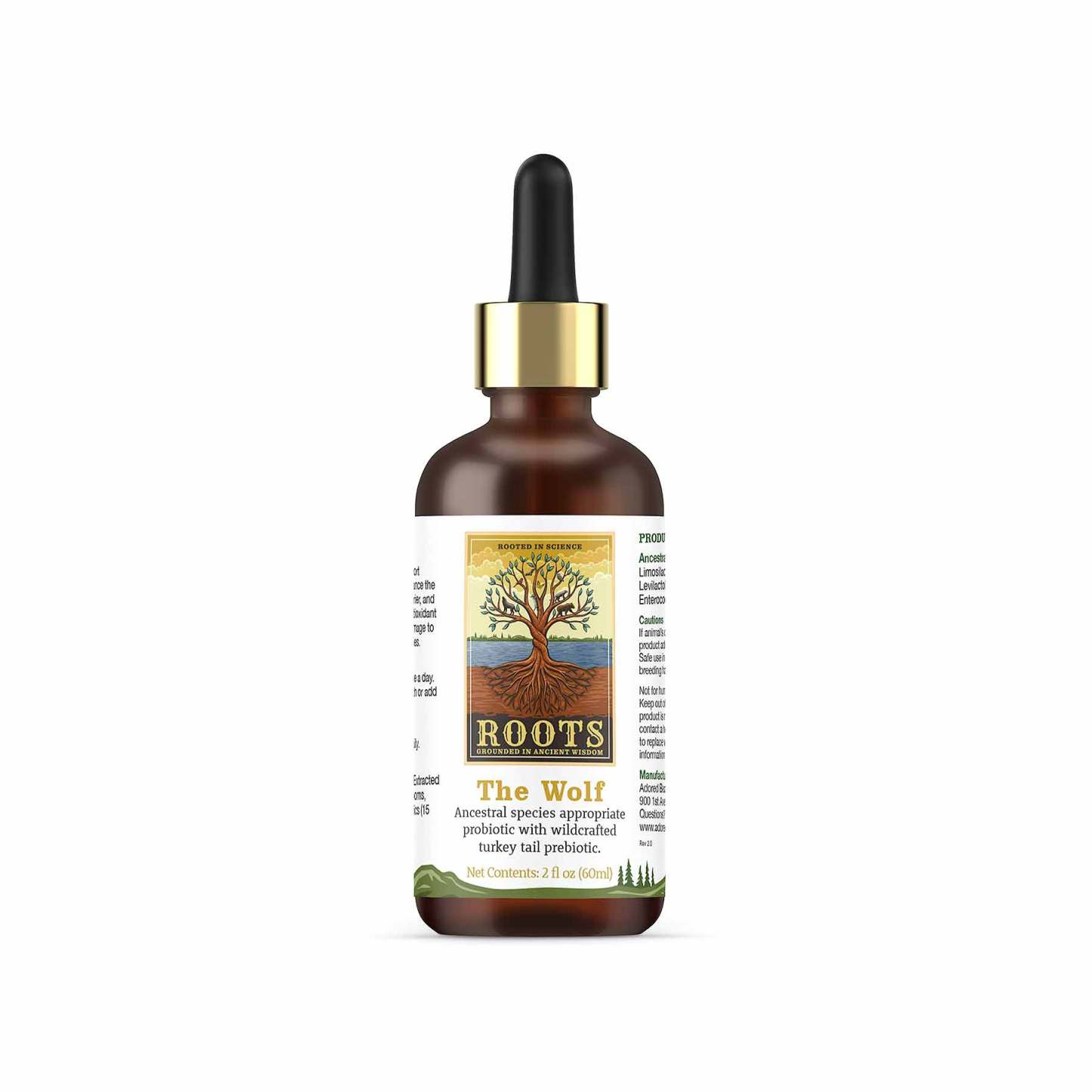 Adored Beast The Wolf (60ml) Species Appropriate Probiotics Prebiotics Gut Immunity Support for Dogs
