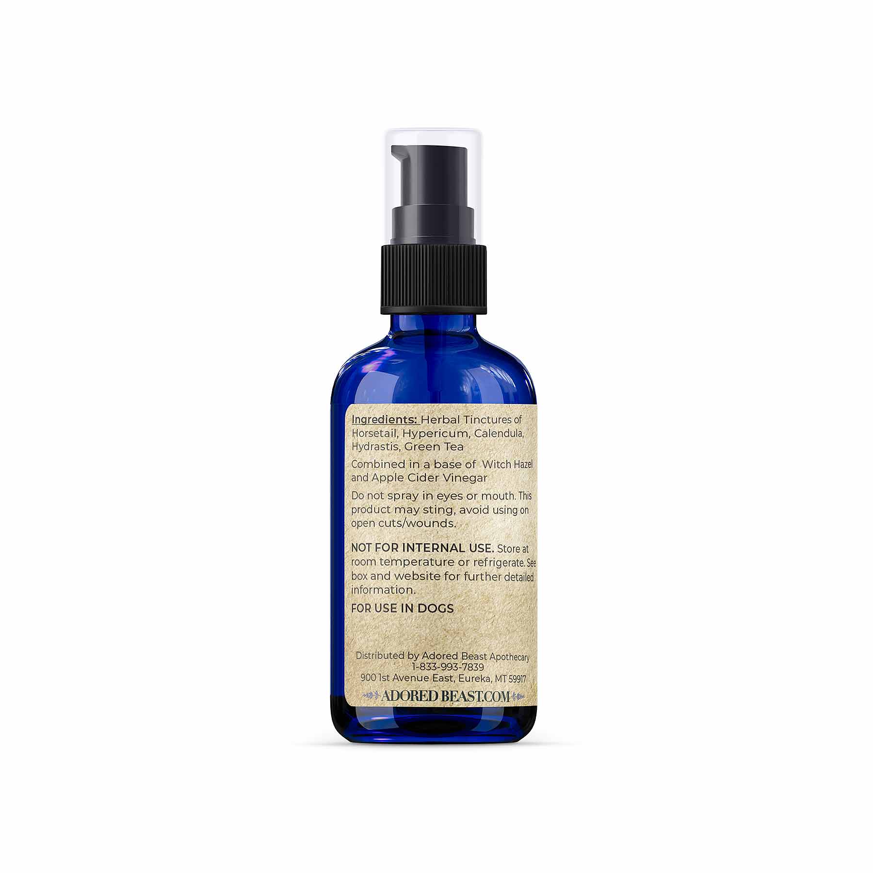 Adored Beast Yeasty Beast Topical Spray (60ml) | Yeast Infection Topical Support | Holistic Healthcare for Dogs