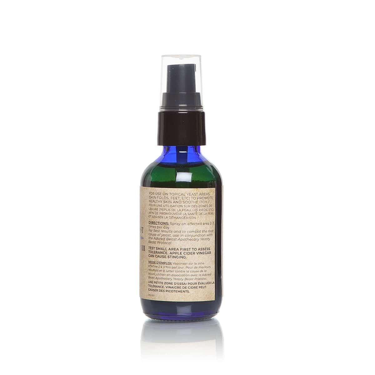 Adored Beast Yeasty Beast Topical Spray (60ml) | Yeast Infection Topical Support | Holistic Healthcare for Dogs
