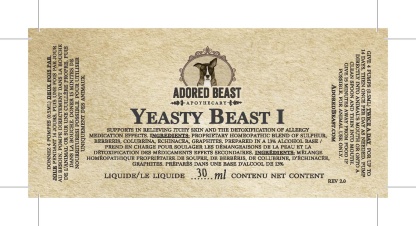 Adored Beast Yeasty Beast Protocol Yeast Infection Itchy Skin Ear Support for Dogs