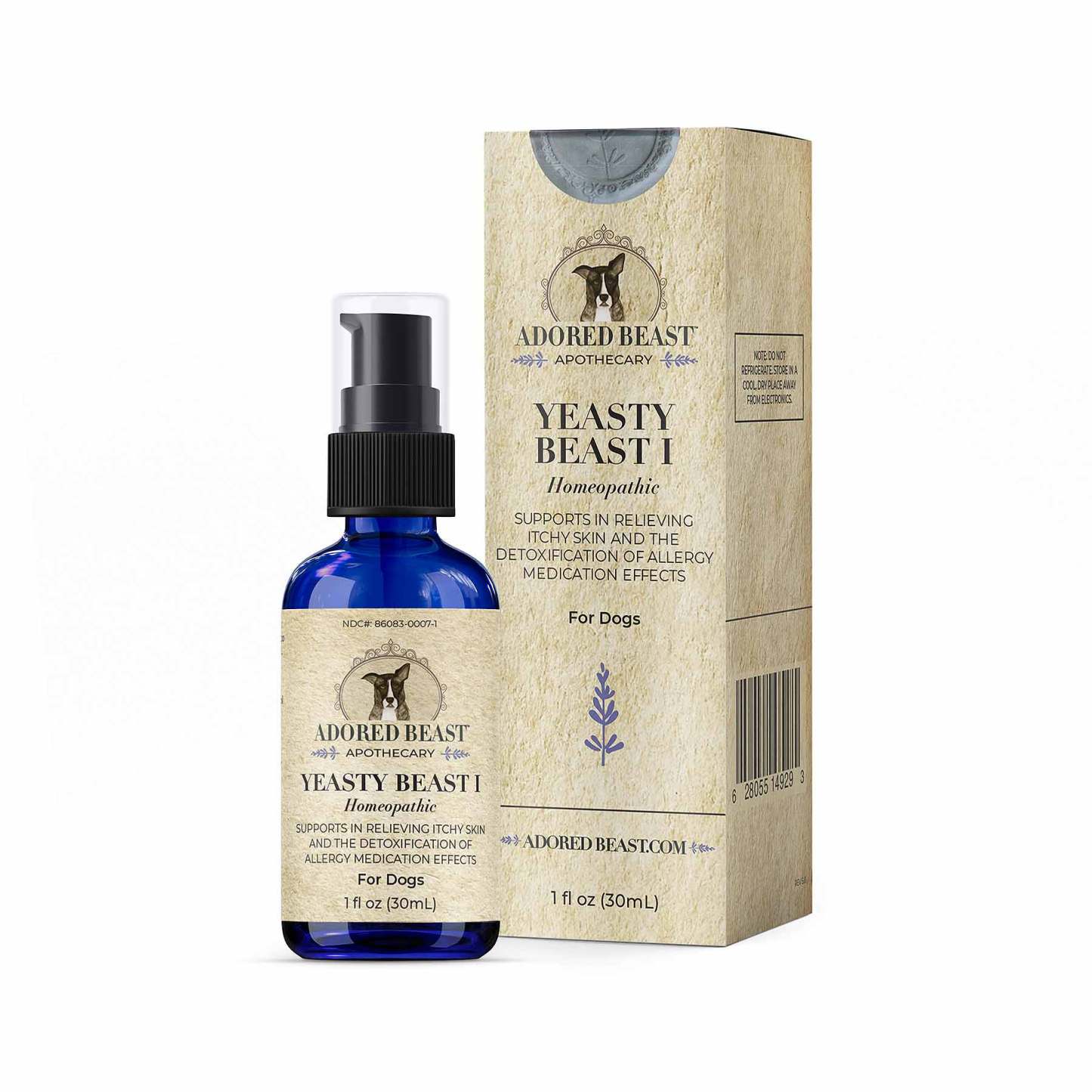 Adored Beast Yeasty Beast Protocol Yeast Infection Itchy Skin Ear Support for Dogs