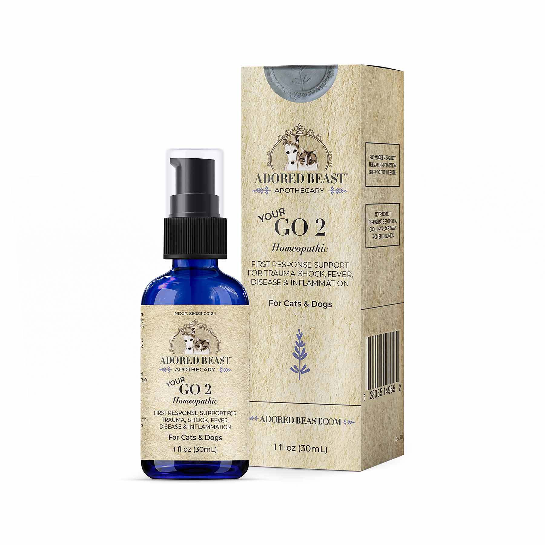 Adored Beast Your Go 2 (30ml) | First Aid Support for All Illness | Holistic Healthcare for Dogs & Cats