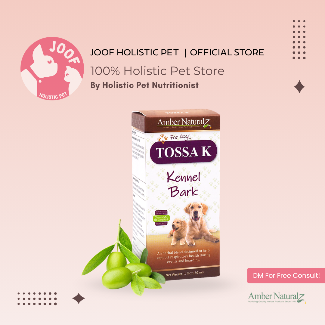 Amber Naturalz Tossa K Kennel Bark (1oz) Kennel Cough Respiratory Support Herbal Tincture for Dogs