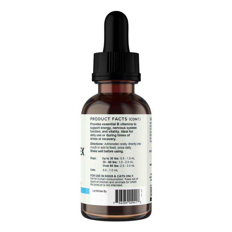 Animal Essentials B Complex (2oz) Energy Vitality Metabolic Support Organic for Dogs and Cats