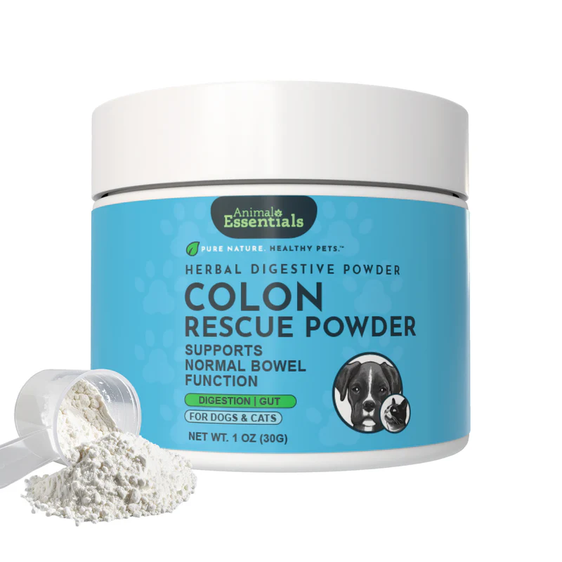 Animal Essentials Colon Rescue (30g) Diarrhea IBD Digestive Support Herbal Powder Organic for Dogs and Cats
