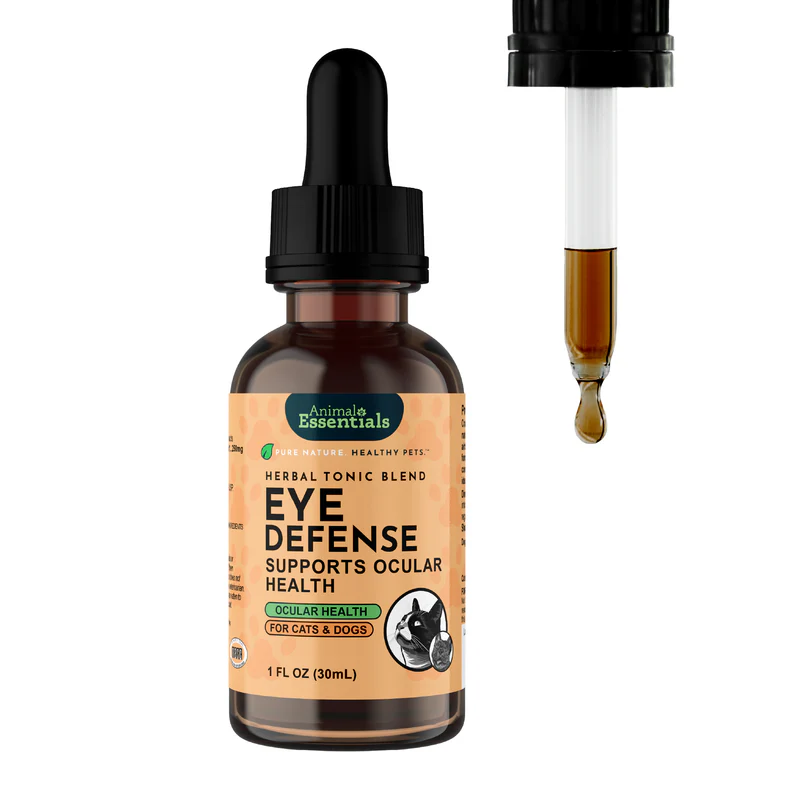 Animal Essentials Eye Defense (1oz) Eye Vision Support Herbal Tincture Organic for Dogs and Cats
