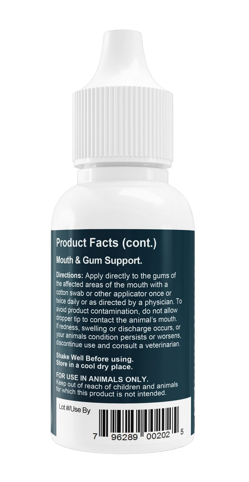 Animal Essentials Healthy Gum (1oz) Oral Dental Gum Health Support Herbal Tincture Organic for Dogs and Cats
