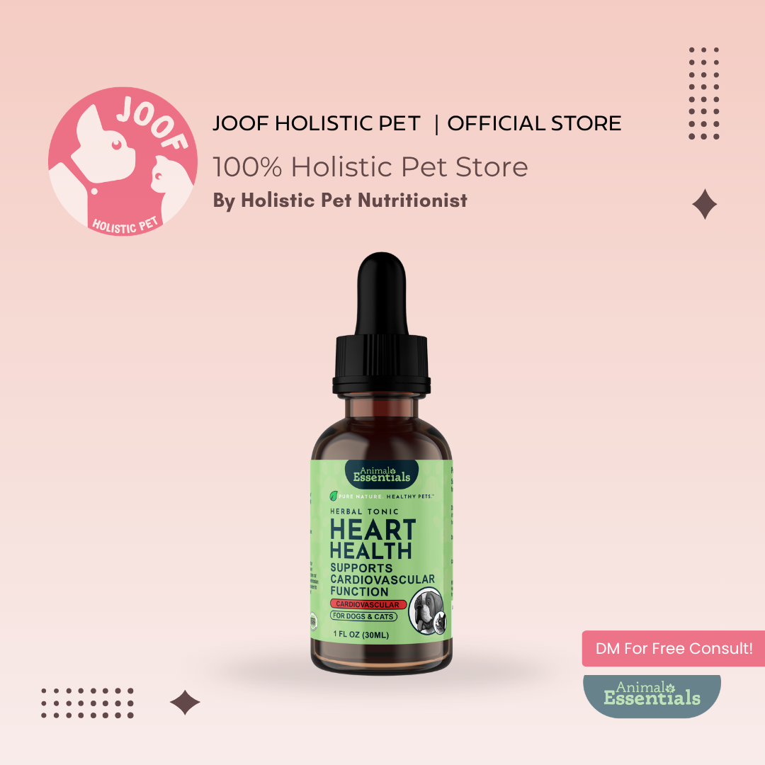 Animal Essentials Heart Health (1oz) Heart Cardiovascular Antioxidant Support Herbal Tincture Organic for Dogs and Cats