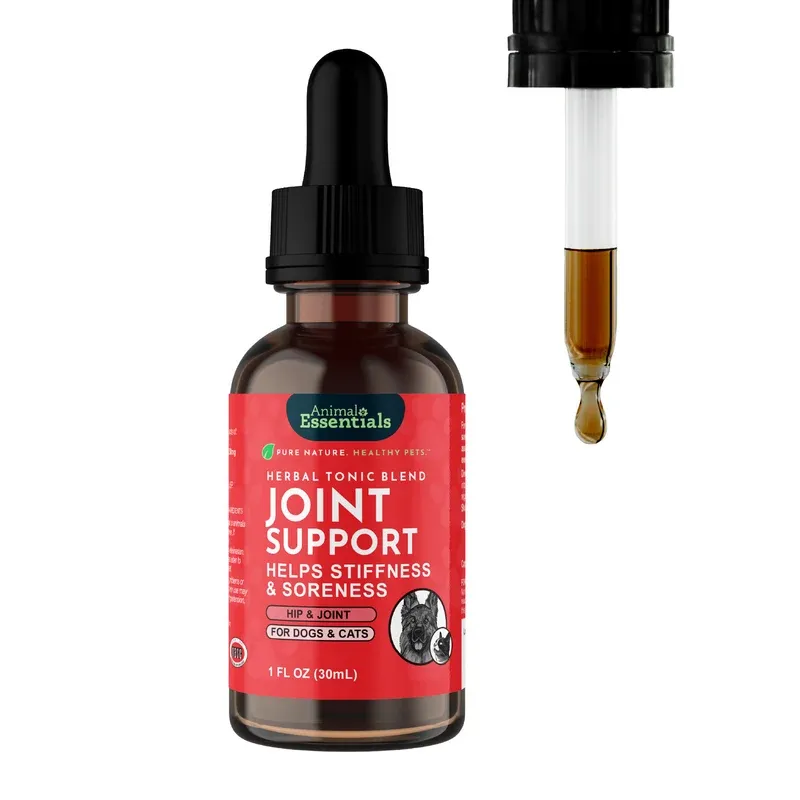 Animal Essentials Joint Support (1oz) Joint Hip Mobility Arthritis Support Herbal Tincture Organic for Dogs and Cats