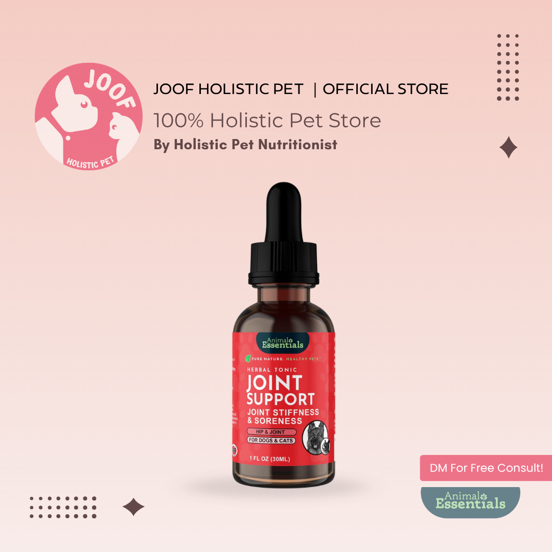 Animal Essentials Joint Support (1oz) Joint Hip Mobility Arthritis Support Herbal Tincture Organic for Dogs and Cats