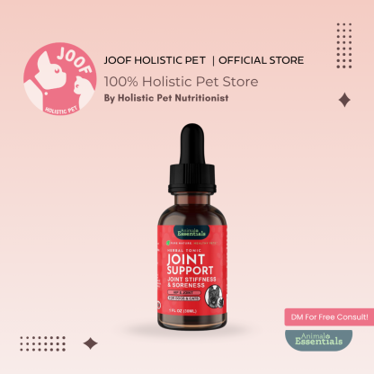 Animal Essentials Joint Support (1oz) Joint Hip Mobility Arthritis Support Herbal Tincture Organic for Dogs and Cats