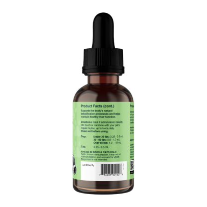 Animal Essentials Liver Defense (1oz) Liver Kidney Detox Support Herbal Tincture Organic for Dogs and Cats