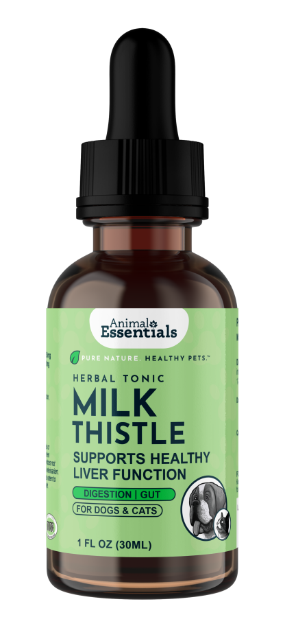 Animal Essentials Milk Thistle Seed (1oz & 2oz) Liver Detox Cleanse Herbal Tincture Organic for Dogs and Cats