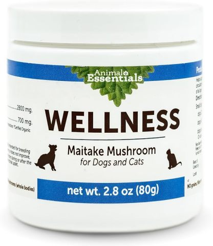 Animal Essentials Maitake Mushroom (80g) Immune Cancer Diabetes Support Organic for Dogs and Cats