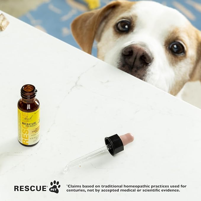 Bach Rescue Remedy Pet (10ml & 20ml) Stress Anxiety Calming Drops Natural Relaxation for Dogs and Cats