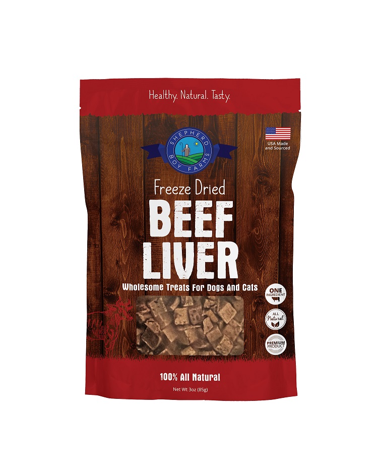 Shepherd Boy Farms Beef Liver | Freeze-Dried Treats Whole Food Toppers For Dogs and Cats | Premium Pet Treats