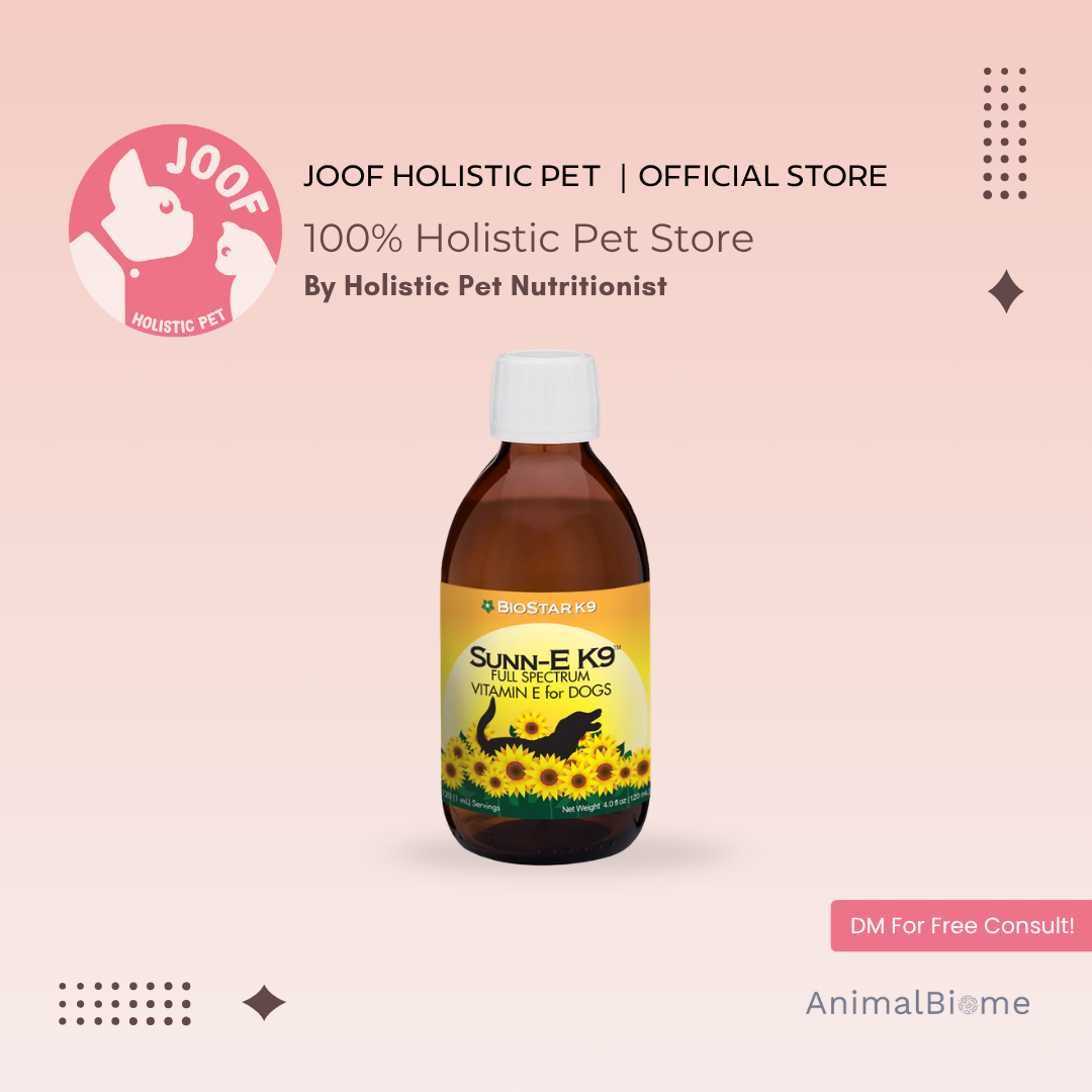 BioStar K9 Sunn-E (4oz) Vitamin E Antioxidant Skin Brain Heart Eye Support Whole Food for Dogs
