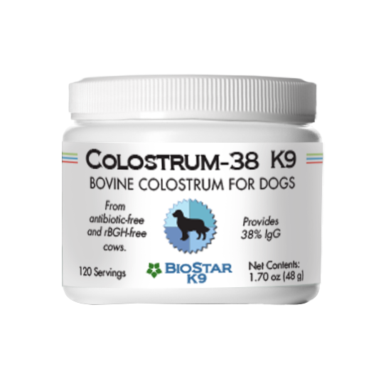 BioStar K9 Colostrum-38 K9 | Skin Allergies Immune Support | Holistic Healthcare for Dogs and Cats