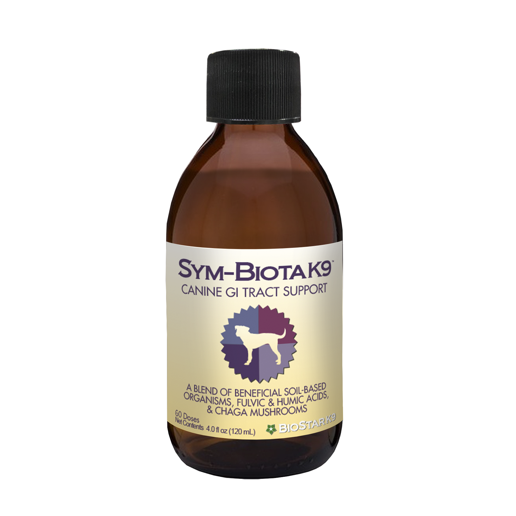 BioStar K9 Sym-Biota K9 | Soil Based Probiotics + Medicinal Mushrooms + GI Tract Support | Holistic Healthcare for Dogs