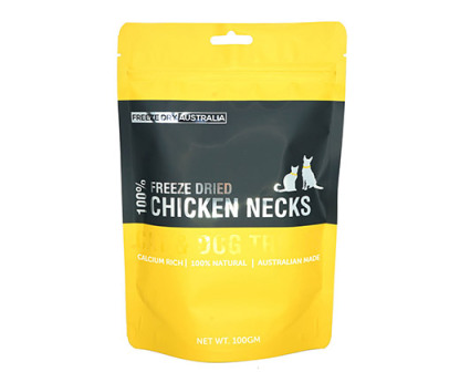 Freeze Dry Australia Chicken Necks | Freeze-Dried Treats Whole Food Toppers For Dogs and Cats | Premium Pet Treats
