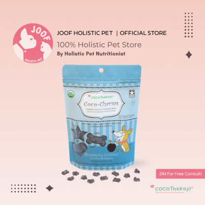 CocoTherapy Coco-Charms Vegan Coconut Training Treat Grain Free for Dogs
