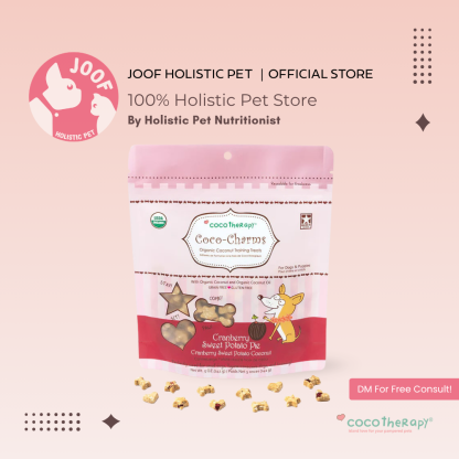 CocoTherapy Coco-Charms Vegan Coconut Training Treat Grain Free for Dogs