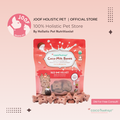 CocoTherapy Coco-Milk Bones Vegan Coconut Cookie Treat Grain Free for Dogs