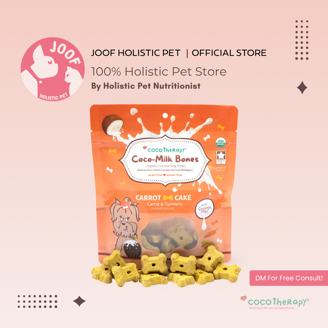 CocoTherapy Coco-Milk Bones Vegan Coconut Cookie Treat Grain Free for Dogs