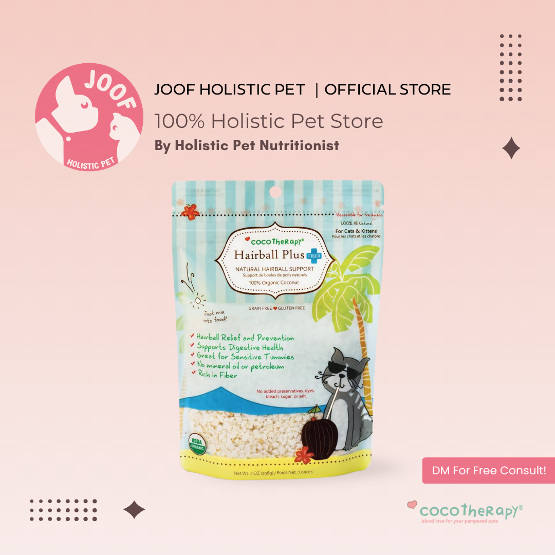CocoTherapy Organic Cat Hairball Plus (7oz) Hairball Constipation Stool Support for Cats