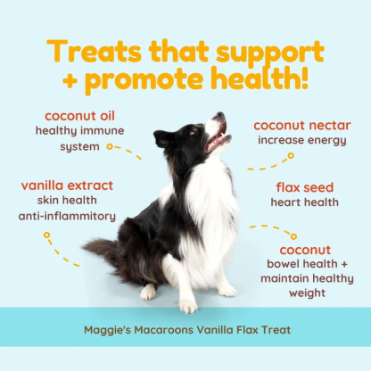 CocoTherapy Maggie’s Macaroons Vegan Coconut Soft Treat Grain Free for Dogs