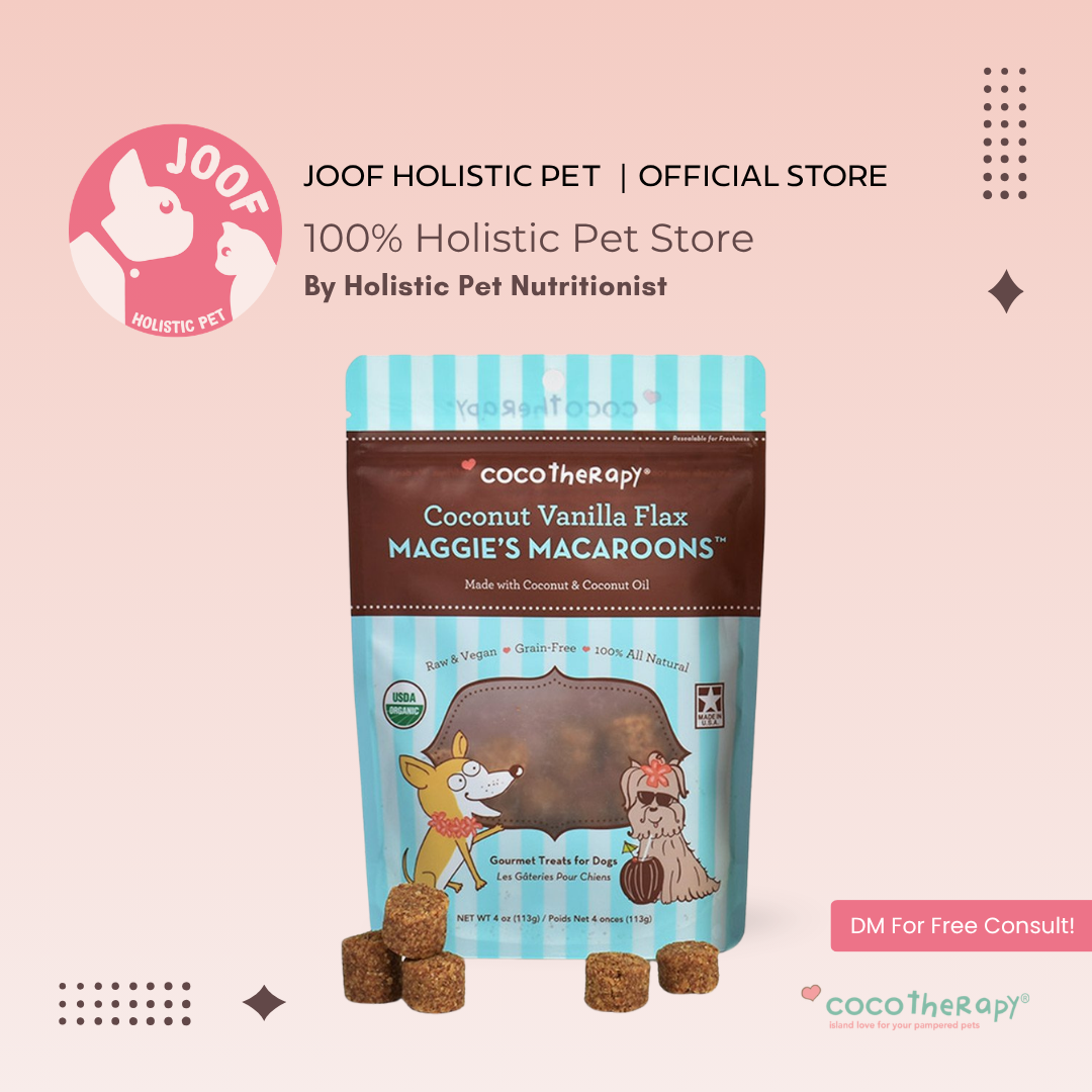 CocoTherapy Maggie’s Macaroons Vegan Coconut Soft Treat Grain Free for Dogs