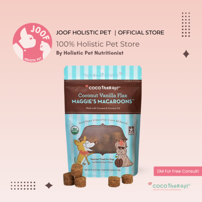 CocoTherapy Maggie’s Macaroons Vegan Coconut Soft Treat Grain Free for Dogs