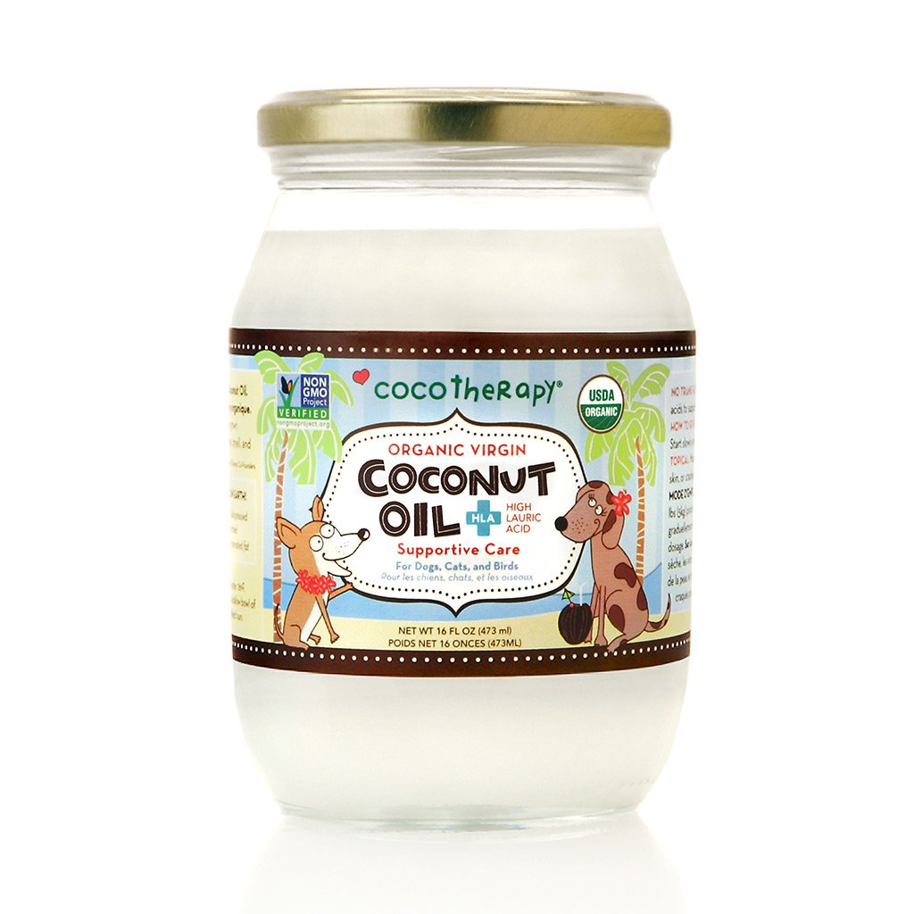 CocoTherapy Organic Therapeutic Grade Virgin Coconut Oil | Anti-Bacterial Skin Gastrointestinal Gut Support | Holistic Healthcare for Dogs, Cats and Pet Parents