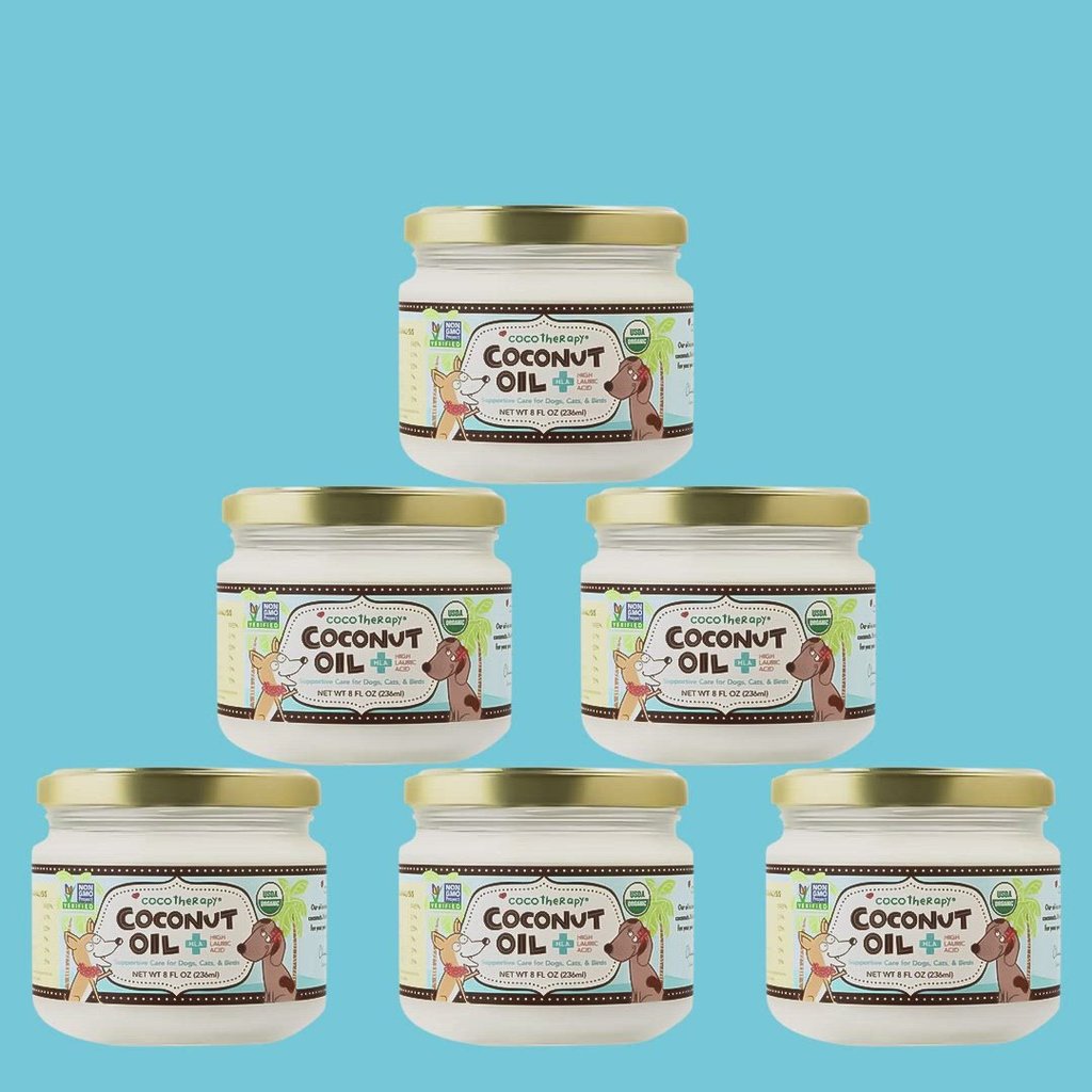 CocoTherapy Organic Therapeutic Grade Virgin Coconut Oil | Anti-Bacterial Skin Gastrointestinal Gut Support | Holistic Healthcare for Dogs, Cats and Pet Parents