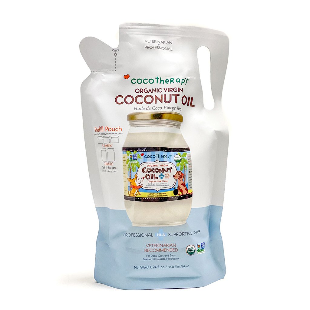 CocoTherapy Organic Therapeutic Grade Virgin Coconut Oil | Anti-Bacterial Skin Gastrointestinal Gut Support | Holistic Healthcare for Dogs, Cats and Pet Parents