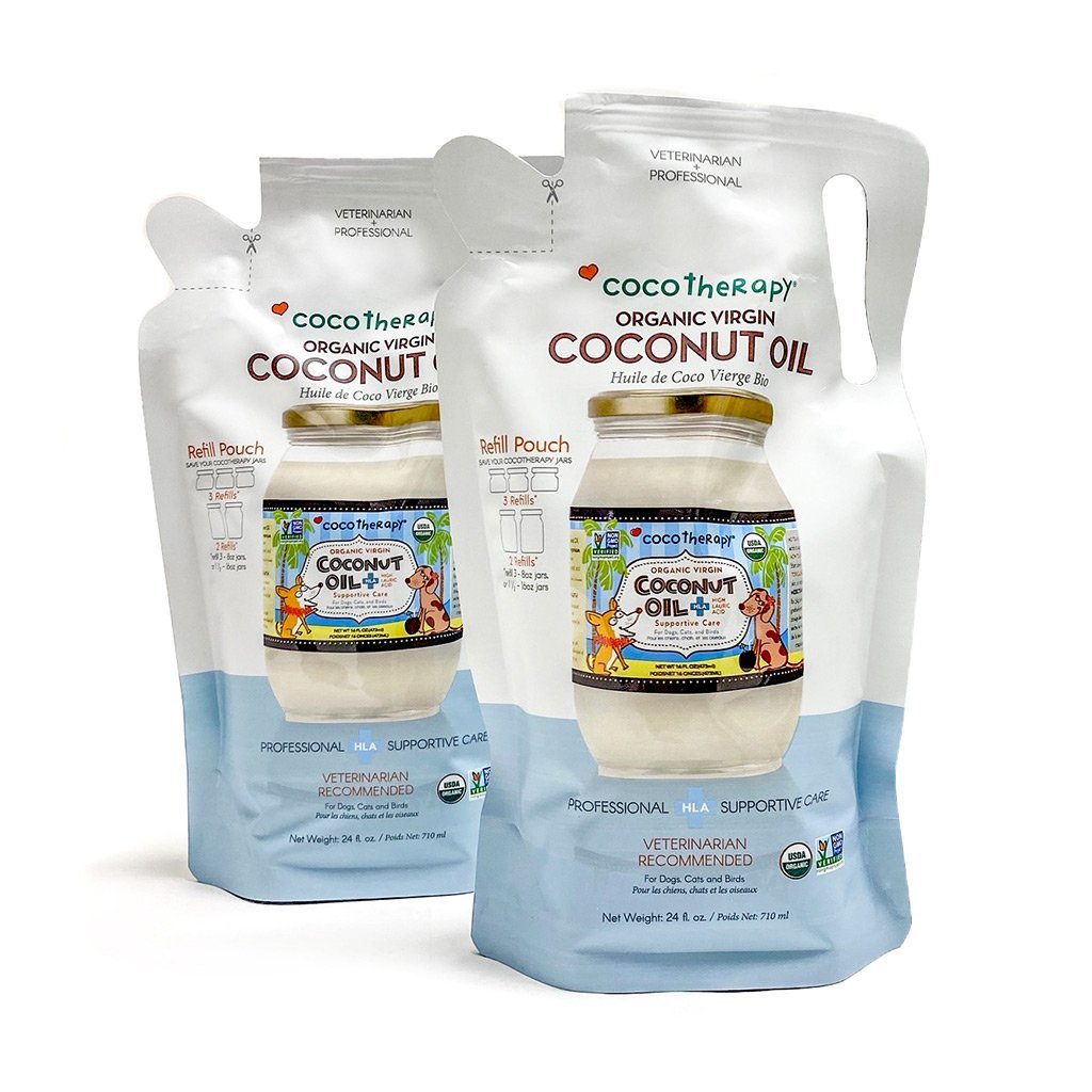 CocoTherapy Organic Therapeutic Grade Virgin Coconut Oil | Anti-Bacterial Skin Gastrointestinal Gut Support | Holistic Healthcare for Dogs, Cats and Pet Parents