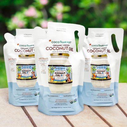 CocoTherapy Organic Therapeutic Grade Virgin Coconut Oil | Anti-Bacterial Skin Gastrointestinal Gut Support | Holistic Healthcare for Dogs, Cats and Pet Parents