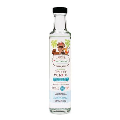 CocoTherapy 100% Pure TriPlex MCT-3 Oil | Anti-Fungal Ketones Weight Brain Support | Holistic Healthcare for Dogs, Cats and Pet Parents