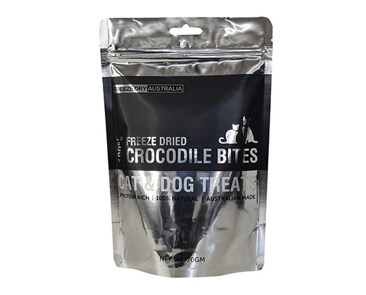 Freeze Dry Australia Crocodile Bites | Freeze-Dried Treats Whole Food Toppers For Dogs and Cats | Premium Pet Treats
