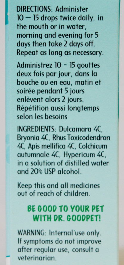 Dr Goodpet Arthritis Relief (1oz) Joint Arthritis Hip Support for Dogs and Cats