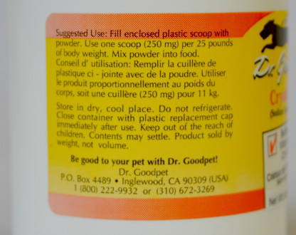 Dr Goodpet Crystal C (2oz) Vitamin C Immune Support for Dogs and Cats