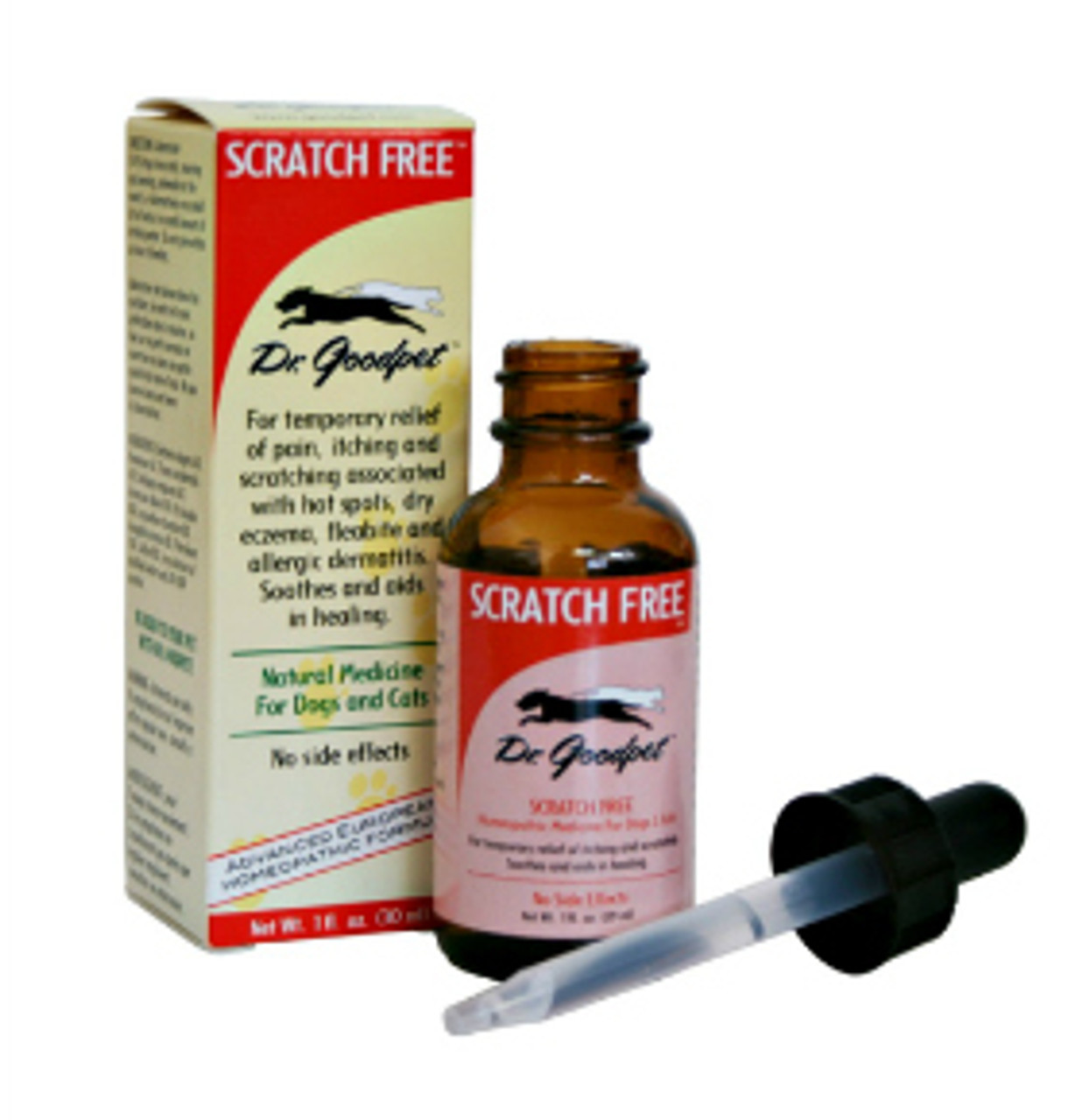 Dr Goodpet Scratch Free (1oz) Itchy Skin Allergy Hotspot Support for Dogs and Cats